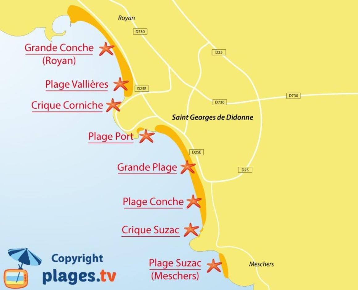 A 2 Pas De La Plage De La Vallieres Saint-Georges-de-Didonne Exterior foto